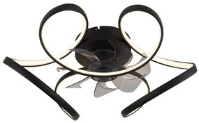Lustra LED cu ventilator si telecomanda LORIS 03638 GL