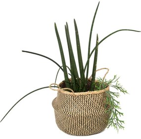 Coș depozitare din iarbă de mare Compactor Zic Zac, ⌀ 45 cm