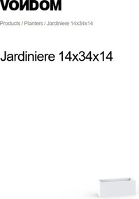 Ghiveci plante design decorativ modern interior / exterior JARDINIERE mini 14x34x14cm