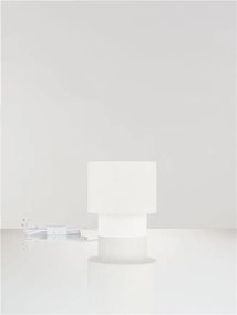 Veioza, Lampa de masa cu abajur alb SYRIN