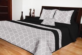 Cuvertură de pat de lux culoarea neagră Lăţime: 170 cm | Lungime: 230 cm