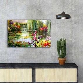 Reproducere tablou pe pânză Impressionist Garden, 70 x 45 cm