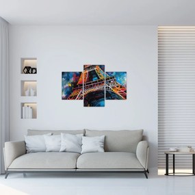 Tablou - Pictură a Turnului Eiffel II. (90x60 cm)