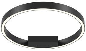 Plafoniera LED design modern Rim negru 40cm, 4000K