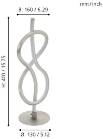 Eglo 97941 - Lampă de birou LED NOVAFELTRIA, 10 W, 230 V