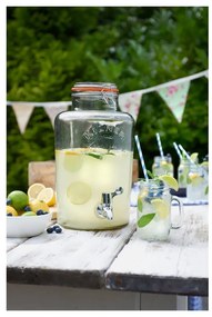 Borcan cu robinet pentru băuturi răcoritoare Kilner, 5 L