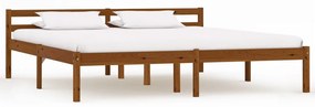Cadru de pat, maro miere, 180 x 200 cm, lemn masiv de pin maro miere, 180 x 200 cm