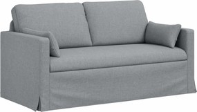 vidaXL Canapea Gri deschis 158 x 78 x 80 cm țesătură