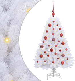 vidaXL Brad de Crăciun artificial cu ramuri articulare Alb 120 cm
