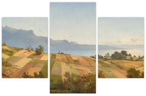 Tablou - Alexandre Calame, Swiss Landscape, reproducere (90x60 cm)