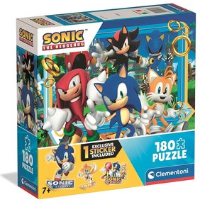Sonic Ariciul Puzzle de 180 de piese Clementoni