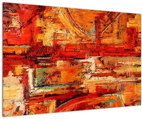 Tablou cu pictură pe pereți (90x60 cm)
