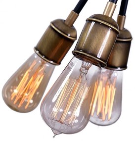 PENDUL DESIGN VINTAGE ATOM CEILING LIGHT F021 102 MATTE JET BLACK SW