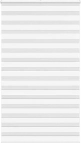 vidaXL Jaluzea tip zebra alb lățime țesătură 115,9 cm poliester