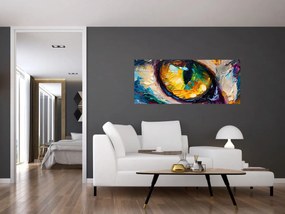 Tablou - Ochi de pisică Pictură (120x50 cm)