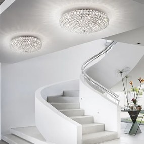 Plafonieră LED de cristal Ideal Lux KING 5xG9/3W/230V d. 38 cm crom