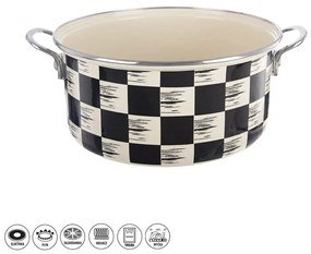 Orion Caserolă emailată Chessboard Lem , 5 l, dia.26 cm