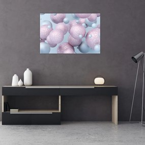 Tablou abstract - Bile în pastel (90x60 cm)