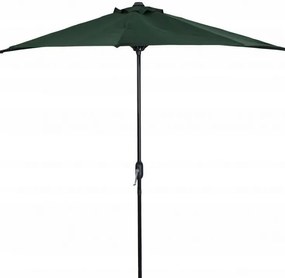 Umbrelă pentru soare de grădină semicirculară verde închis