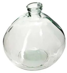 Vaza Sticla Recycle, Transparent, D 33Cm