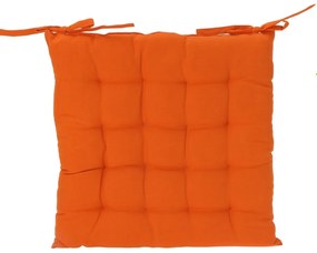 Cushion quilted orange, 40 x 40 cm