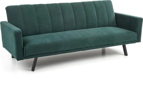 Canapea pentru birou ARMANDO, verde, stofa catifelata, 192x100x78 cm