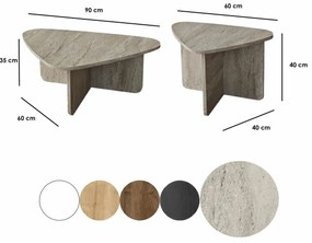 Set de măsuțe de cafea Ballare Travertine, 2buc.