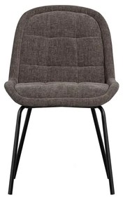 Scaune de dining gri 2 buc. din catifea Crate – WOOOD