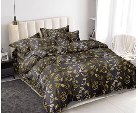Lenjerie de pat din microfibra GOLDURA gri inchis Dimensiune lenjerie de pat: 70 x 80 cm | 140 x 200 cm