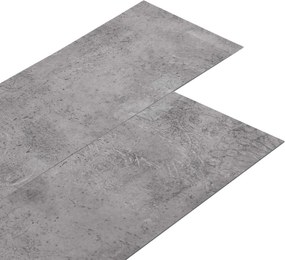 vidaXL Plăci de Pardoseală 36 pcs Ciment maro 5,02 m² PVC