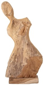 Sculptură din lemn de tec Bloomingville Lenoa, înălțime 70 cm
