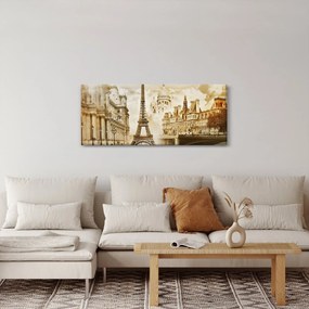 Tablou - Monumente din Paris (120x50 cm)