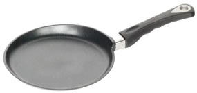 Planșetă pentru clătite AMT Gastroguss 124, 24 cm, Aluminiu turnat, Acoperire antiaderentă Lotan®, Până la 240°C, Negru