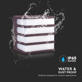 Aplică LED de exterior LED/8W/230V IP65 3000K maro