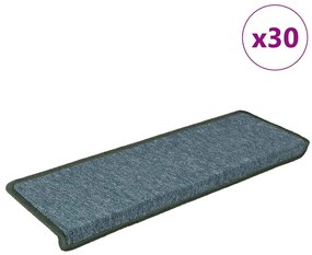 vidaXL Covorașe scară 30 buc 65x21x4 cm verde