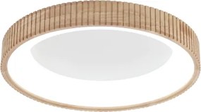 Brilagi - Plafonieră LED FALCON WOOD MODERN, 40W, 230V, Ø 60 cm, cu finisaj lemn