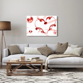 Tablou cu inima din fum (90x60 cm)