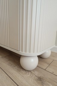 Comoda cu sertare Versper 160 cm - cașmir / aurii mânere