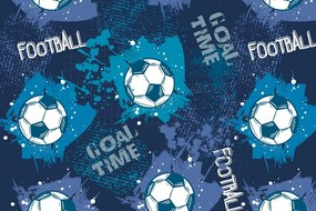 Tapet minge de fotbal în albastru