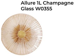 Aplica de perete LED design modern decorativ Allure 1L Champagne