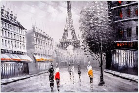 Tablou - Pictură în ulei, Paris (90x60 cm)