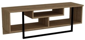 Comoda TV Asal (120) - Walnut, Negru