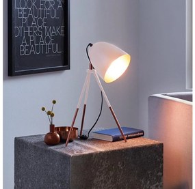 Eglo 49727 - Lampă de masă CHESTER, 1xE27/60W/230V, alb/cupru