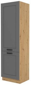 Dulap de bucătărie pentru alimente Lucid 60 LO 210 2F (Stejar artisan + dustgrey). 1045612