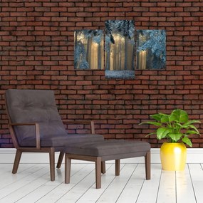 Tablou cu pădure înzăpezită (90x60 cm)