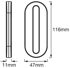 Ledvance - Lumină de orientare LED cu senzor MOBILE LED/0,5W/3,7V CRI 90