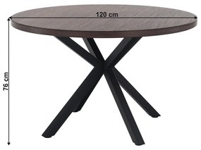 Masa de sufragerie MEDOR, stejar închis
