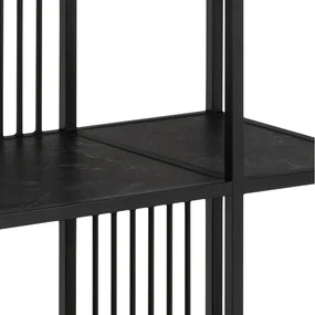 Bibliotecă neagră cu aspect de piatră 85x185 cm Strington – Actona