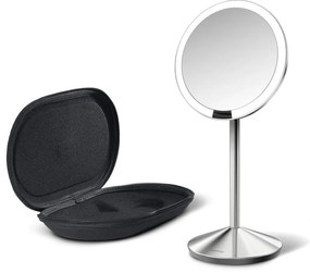 Oglindă cosmetică (10x) cu led/de mărire ø 12 cm Travel – simplehuman