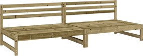 vidaXL Canapele de mijloc grădină 2 buc. 120x80cm lemn pin impregnat